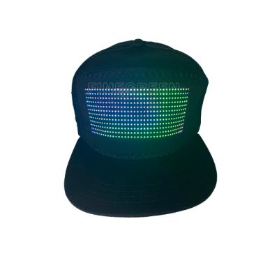 China Stock Led Flashing LED Screen DIY Display Hats APP Controlled Customized Hats for sale