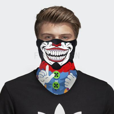 China Cool Fabric Digital Printing Led Lighting Mask New Design EL Panel Mask for sale