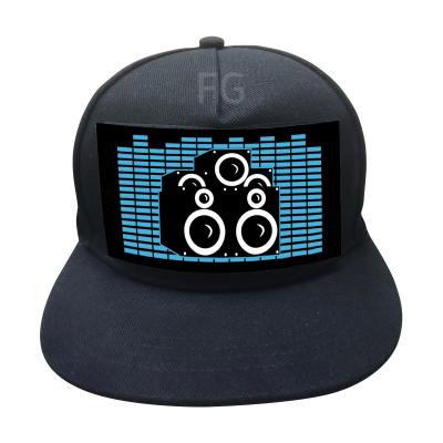 China 2020 Hot Selling Black EL Neon Cap Flash Hot Selling Shenzhen Wholesale Supplier for sale