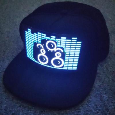 China breathable & New Arrival Waterproof High Quality EL Pop Activated Led Light Baseball Cap Led Lighting Party Hat for sale