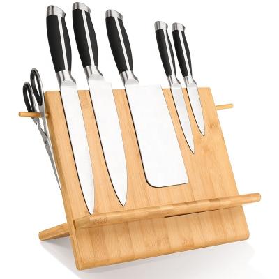 China Durable Kitchen Tools Magnetic Knife Blocks Bamboo Knife Holders For Kitchen for sale