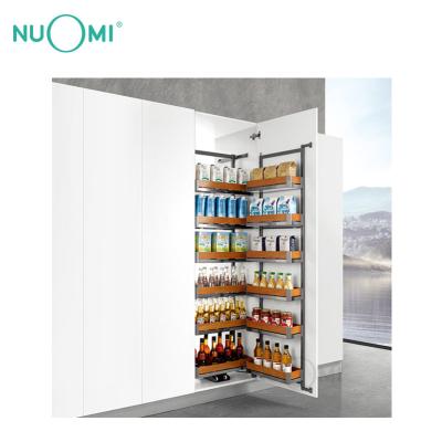 China NUOMI Mirage Sustainable Series Wide Pull Out Pantry Unit Pantry Organizer Drawer Slide Rail for sale