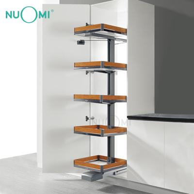 China Modern Design Universal Kitchen Mirage Large Opening NUOMI Tandem Cabinet Pull Out Pantry Unit Baket Organizer for sale