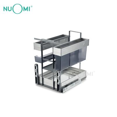 China Super ALPHA Function Kitchen Stainless Steel Storage Basket 2020 Hot Selling Kichen Cabinet Basket NUOMI Series for sale