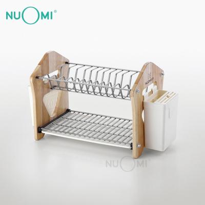 China NUOMI Modern Eco-friendly Single Commercial Kitchen Table Double Dish Rack for sale