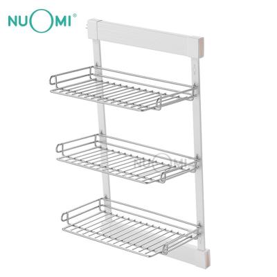 China Contemporary Nuomi Martha Series High-Capacity Side Mounted Wire Clothes Shelf For Wardrobe for sale