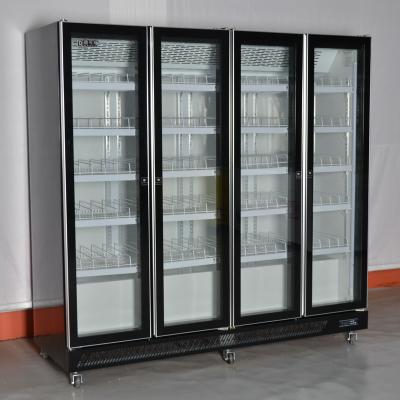 China Single-temperature LED Lighting Display Cabinet Top Bar Counter With Upright Display Fridge for sale