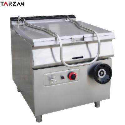 China Industrial Plant Gas Boiling Braising Pan Tilting Bratt Pan For Restaurant Braising Kitchen for sale