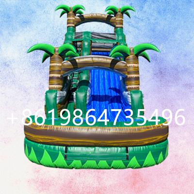 China Used in Kids Inflatable Slides House Outdoor Giant Inflatable Slide Water Slide for Adult with Pool for sale