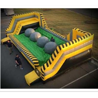 China Indoor and Outdoor Large Inflatable Baller Out Of Obstacle Course Inflatable Bouncer Games For Sale PVC for sale