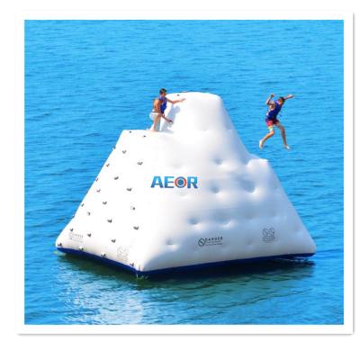 China 0.55mmPVC Inflatable Wall Lake Mountain Water Park Sport Floating Climbing Game for sale