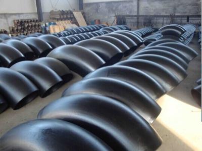 China Butt Weld Carbon Steel A234 WPB 90deg LR Elbow , 45 deg , 180 deg , Pipe Fittings for sale