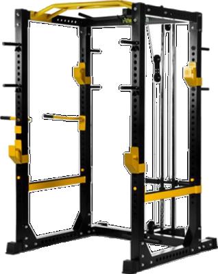 China Newest commercial use multi rack&Power rack/gym equipment with lat pull down and low tier for club for sale