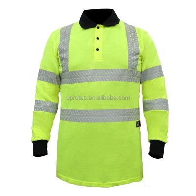 China High Guard Light Green Waterproof T Shirt Construction Security Hi Vis Visibility Wear for sale