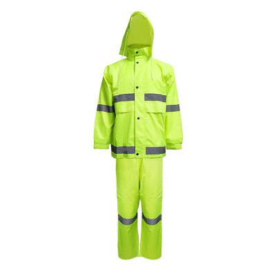 China Jacket+ Pants Good Quality Frank Rainsuit Hi Vis Rainwear Clothing Working Rain Waterproof Coat for sale