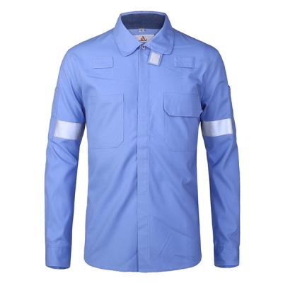 China Anti-Static Flame Retardant Clothing Shirt Industrial PPE FR Shirt Jacket For Men for sale