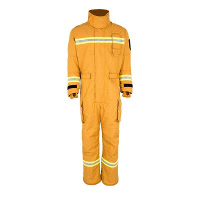 China Flame Retardant Professional Wildfire Fighting NOMEX Suits / Nomex Fire Rescue Suit for sale