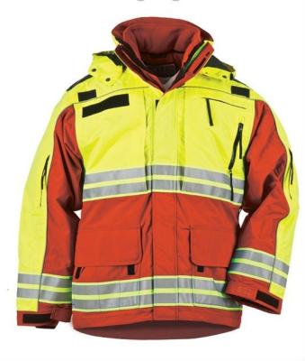 China Supply Anti-Static High Visibility Factory Work Construction Safety Jacket Winter Workwear Waterproof Lightweight Reversible Reflective Parka for sale