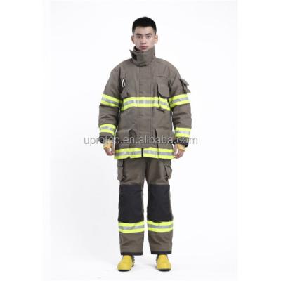 China 1971 Fire Retardant Clothes Nomex Firefighter Clothing Nomex iiia Firefighter Jacket and Bib Pants NFPA Suits Firefighter Suits for sale