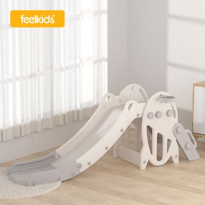 China 0-8years old Feiqitoy New Arrived Indoor Baby Plastic Sliding Toys Kids Slides Swing Set With High Quality for sale