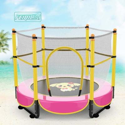 China With Protective Net Good Quality Jumping Equipment Mini Gymnastic Fitness Trampoline From Feiqitoy for sale