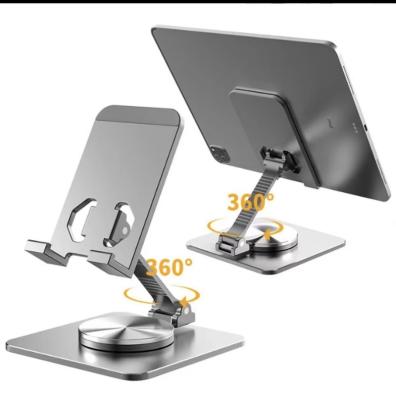 China Adjustable Tablet Metal Holder Desk Metal Holder For Phone Full Aluminum alloy 360 Degree Adjustable Folding Design for sale