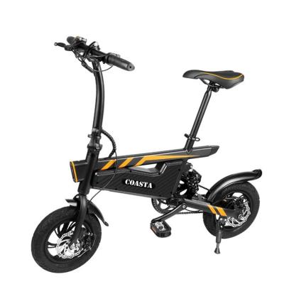 China Aluminum Alloy 12 Inch Tire Tire Ebike Electric Bike Mileage E Bike Outdoor Electric Bike Folding Ebike for sale