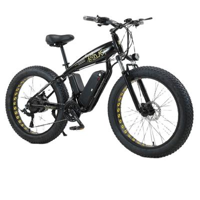 China New Electric Bike Kit 26inch Model Aluminum Alloy Fat Tire 48v 500w 750w 1000w Rear After Drive Motor Electric Bicycle Ebike Fat Tire for sale