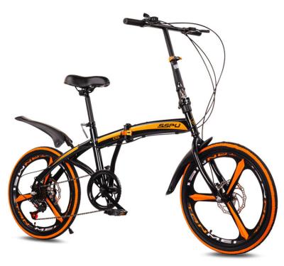 China 2022 New 20 Inch Magnesium Alloy Folding Bike Mini Bicycle High Carbon Steel Frame for sale