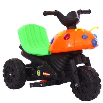 China Ride On Toy Beetle Children Electric Motorcycle Baby Ride On Car Tricycle Music Light Baby Buggy for sale