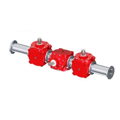 China Fertilizer Spreaders ND C68 Ductile Iron Housing Fertilizer Spreader Spiral Bevel Gearbox for sale