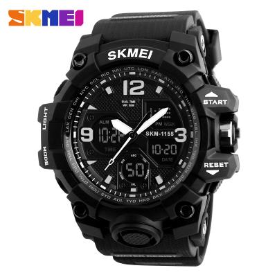 China Skmei Best Selling Men Analog Watch 1155B Japan Digital Movement 5 ATM for sale