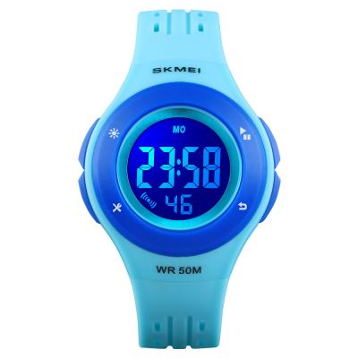 China Alarm Christmas Best Gift Small Watch For Kids Waterproof Skmei Digital Watch For Kids #1455 for sale