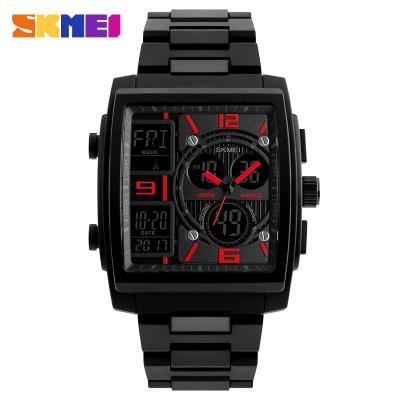 China Skmei 1274 Waterproof Watch Three Time Zone Alarm Watches For Men for sale