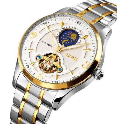 China Moon phase skmei 9239 mechanical watch men watches automatic luxury brand wrist watch men for sale