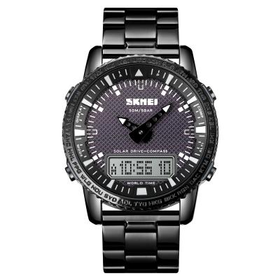 China SKMEI 1871 Alarm Solar Power Led Compass Outdoor Sport Watch For Men for sale