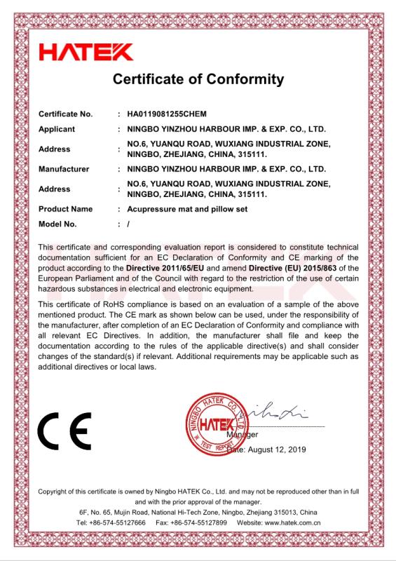 CE - Ningbo Yinzhou Harbour Imp & Exp Co., Ltd.