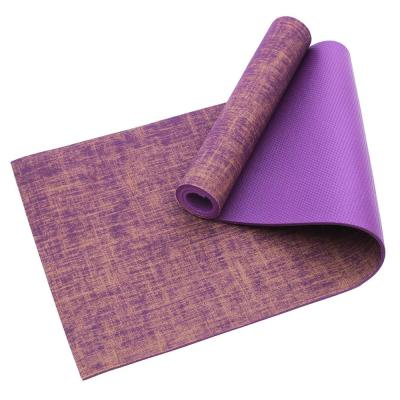 China Yoga Exercises SGS Test Report 100% Natural Material Hemp Jute Yoga Mat Top Quality for sale