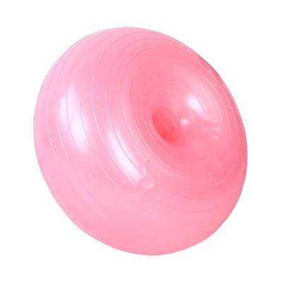 China Yoga Ball Wearing 50cm PVC Balance Exercise Pilates Ball Gym PVC Donut Donut Yoga Ball Anti Burst for sale