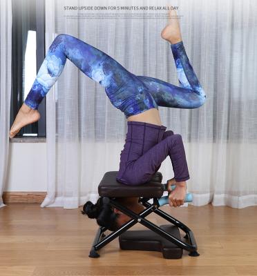 China Anti Gravity and Maintaining Forever Young Steel Chair-Headstand Headstand Bench-Yoga Stool-Ideal for Workout, Fitness and Gym - Stress Relieve and Body Building for sale