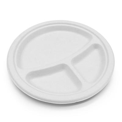 China Simple Modern Best Price Multifunctional Portable Disposable Dish 9 Inch Biodegradable Round Dish for sale