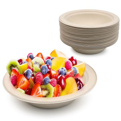 China CAPA Disposable Biodegradable Sugarcane Pulp Bowl Food Ice Cream In Stock for sale