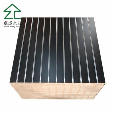 China Custom Melamine Slot Mdf Board Wall Panels 15mm Slot Mdf (slatwall Panel) for sale