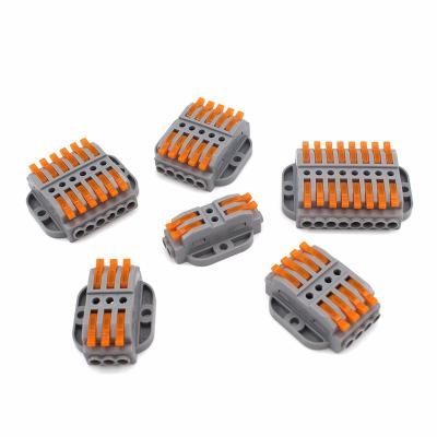 China Terminal Block Connector Quick Wiring Compact Lever Power Nut Wire Conductor Electrical Fast Splicing Connectcor for sale