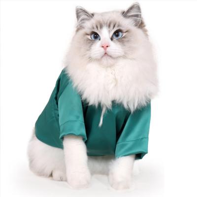 China Meijietong Good Quality Stocked Luxury Cotton And Polyester Pet Cat T-shirt Summer Multicolor Pet Clothes Cat And Dog Pet T Shirt for sale