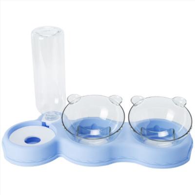 China Meijietong good quality stocked plastic pets feeders pet supplies bowls and bowls 4 in 1 bowl for dogs pets portable water bottle to make for sale