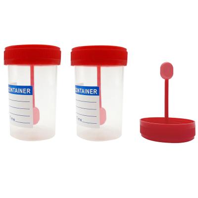 China Hospital Medical High Quality Laboratory Stool Specimen Container 60ml Spec Sample Cup Medical Stool Container for sale