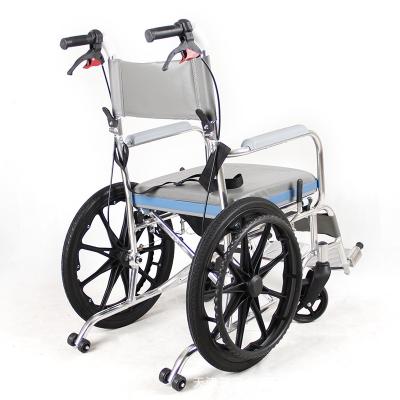 China 15kg Algeria Price Home Portable Foldable Aluminum Lightweight Wheelchair For Disabled Elderly With CE With Toilet for sale