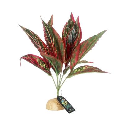 China NOMOY Eco-Friendly Wholesale PET Red And Green Reptile Artificial Leaves Plants With Real Appearance NFF-20 for sale