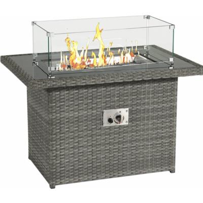 China Propane Natural Gas Fire Pit Stocked Outdoor Table for sale